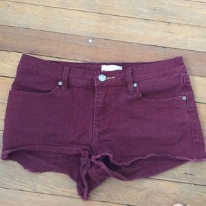 Maroon shorts